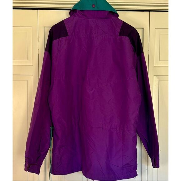 Columbia Vintage Ski purple pullover windbreaker jacket large - Picture 9 of 9